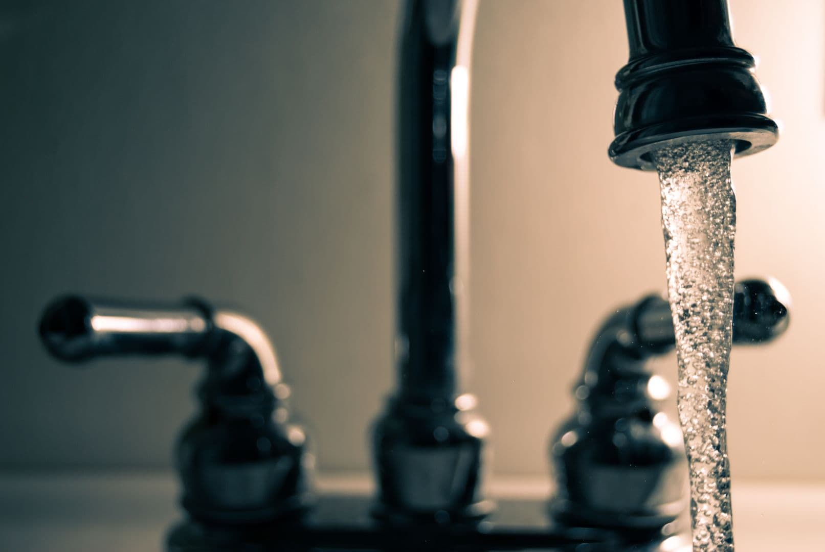 Clean water flowing in a Wilmington NC home