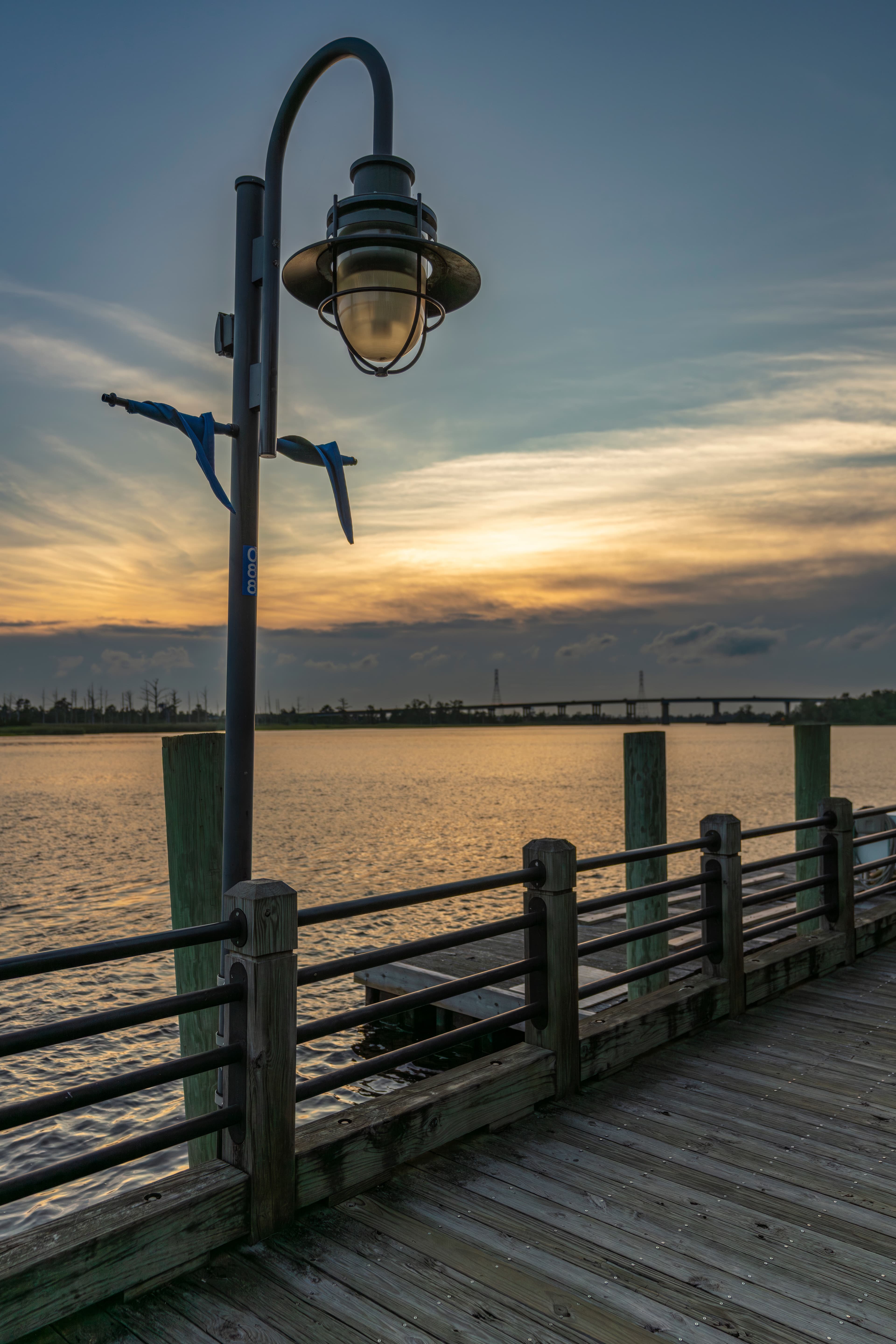 Cape Fear River waterfront in Wilmington, NC
